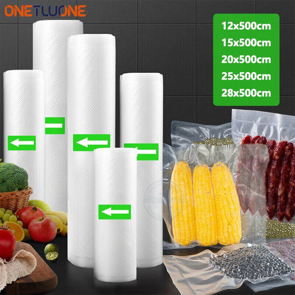 500cm/Rolls Vacuum Bags for Food Vacuum Sealer Reusable  Freezer Bags