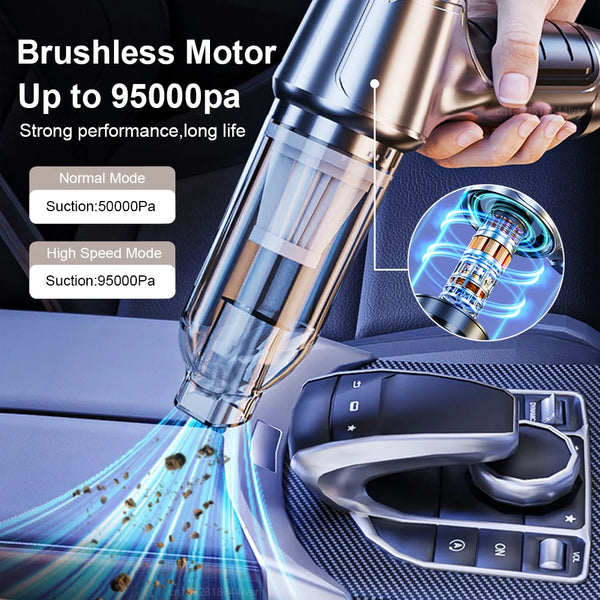 Strong Wireless Car Vacuum Cleaner Portable