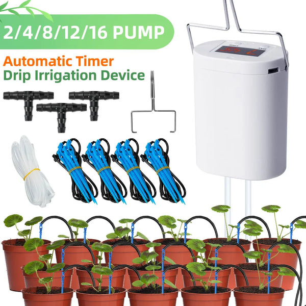 Automatic Plant Flower Watering Pump Home Sprinkler Drip Irrigation