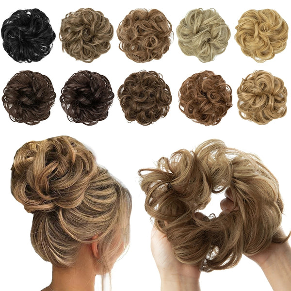 Synthetic Hair Bun Extensions