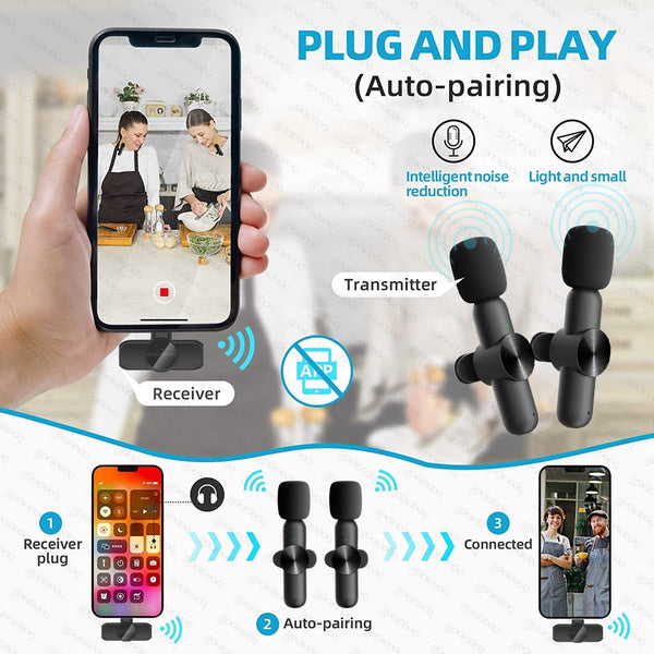 Mini Wireless Microphone Portable