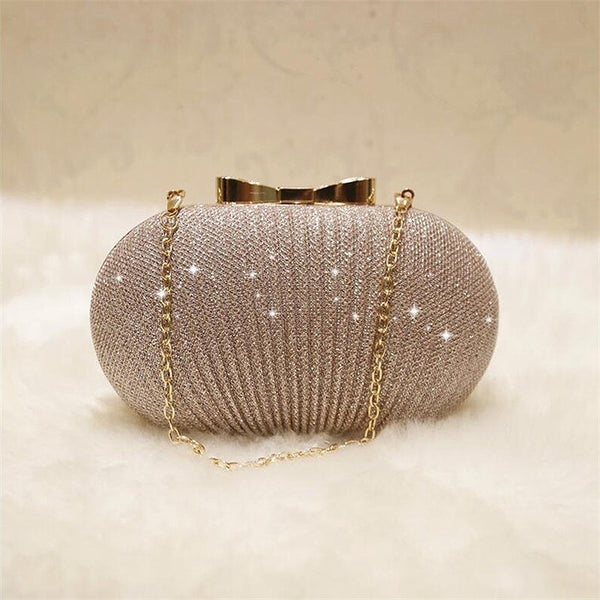 Golden Evening Clutch Bag Women