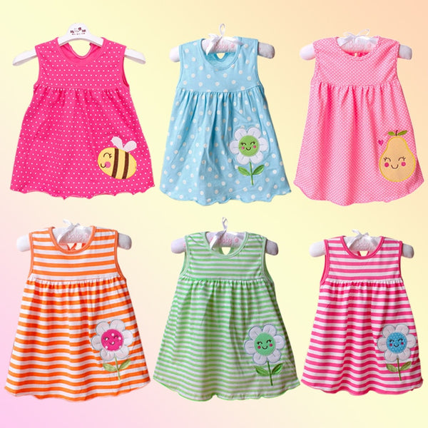 Baby  Dresses Cotton  Flower Style