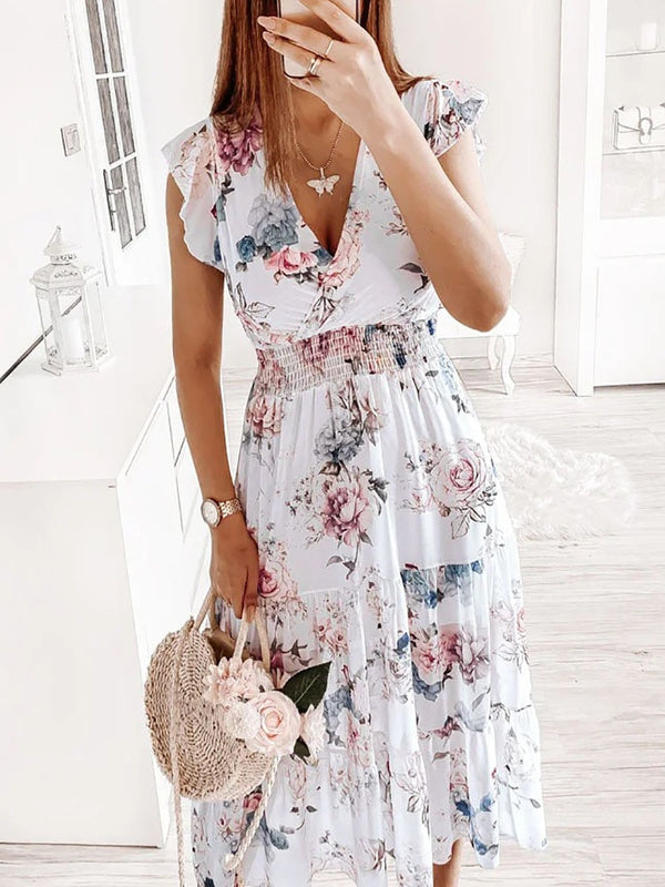 Summer Fashion Floral Long Dress