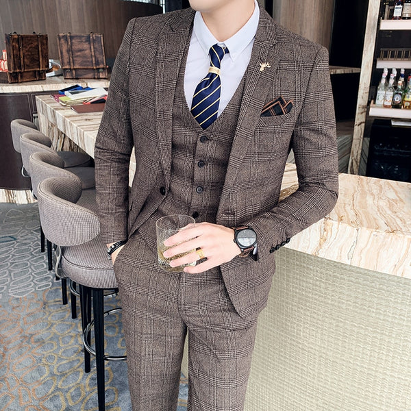 Mens Suit 3pieces Set